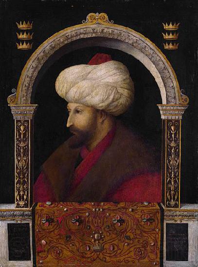 Gentile Bellini Portrait of Mehmed II by Venetian artist Gentile Bellini Spain oil painting art